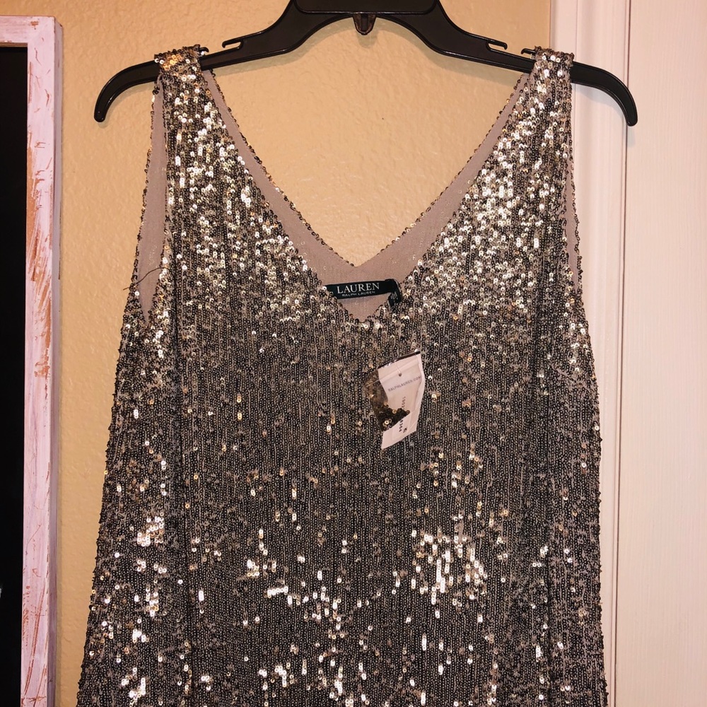 | Ralph Lauren champagne formal dress | NWT | - Picture 3 of 4